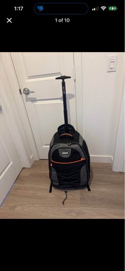 Coleman Rolling Backpack, Grey