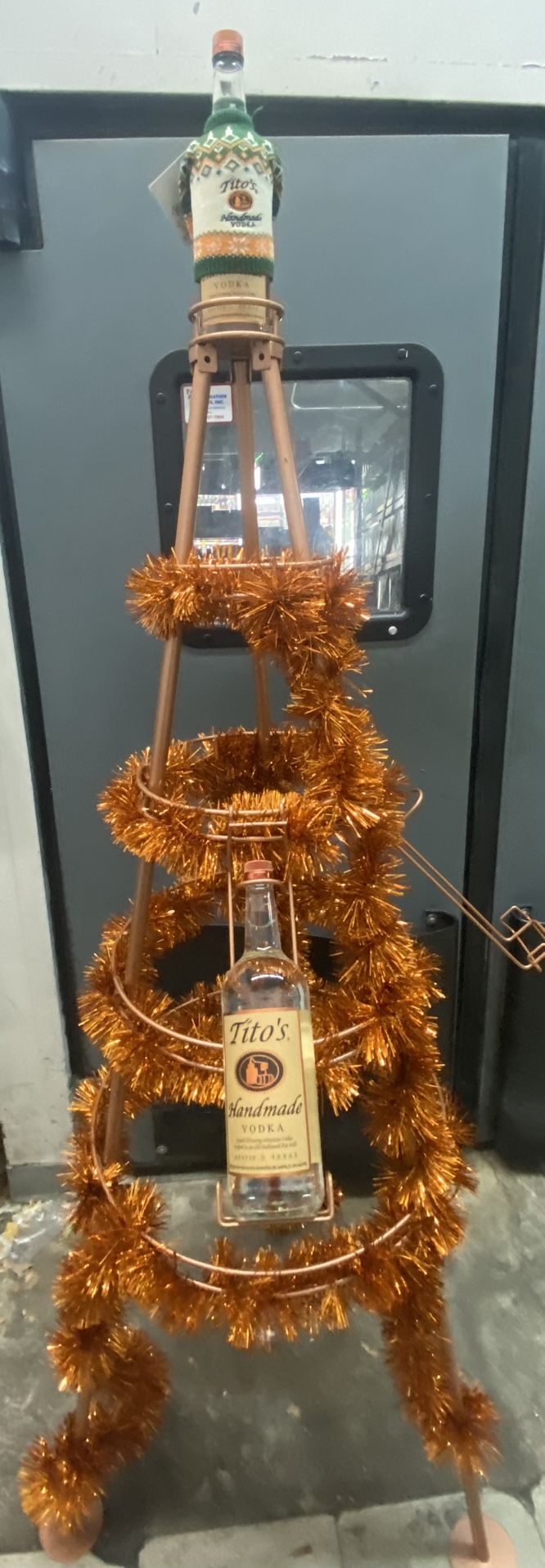 Tito’s Vodka Christmas Tree Display