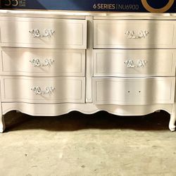 Shabby Chic 6 Drawer White Dresser