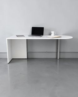 White Bullet Desk – 72" x 36", Modern Design | $299