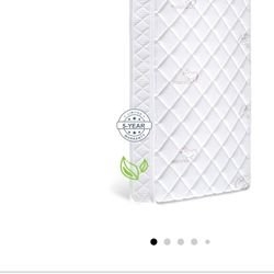 New  Crib & Toddler Mattress,100% Knitted Fabric,Premium Fleece-Hypoallergenic,5" Firm Soft Crib Mattress, Non-Toxic Toddler Bed Mattress Fits Standar