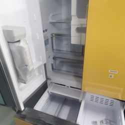 bespoke  samsung fridge  new open box panel ready  warranty ready to deliver french door warranty..$1599..
