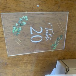 Table Numbers