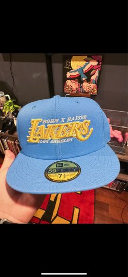 Born x Raised Lakers New Era fitted sz 7 1/2