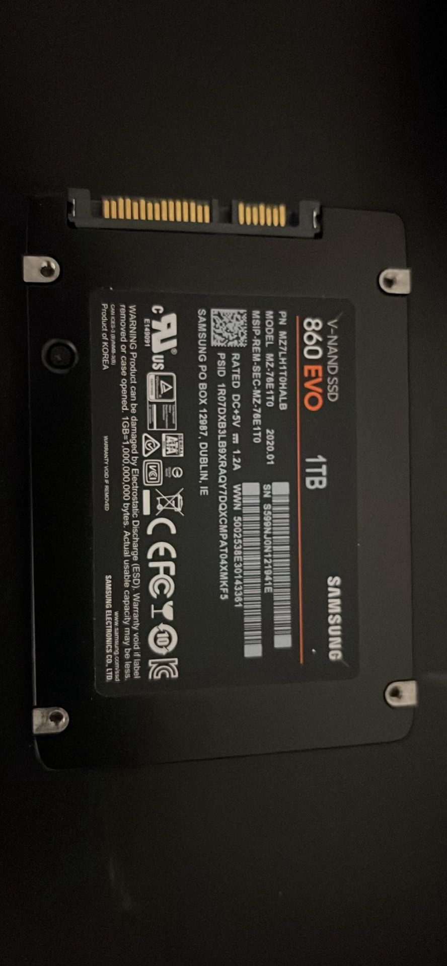 V-NAND SSD 860 EVO 1TB