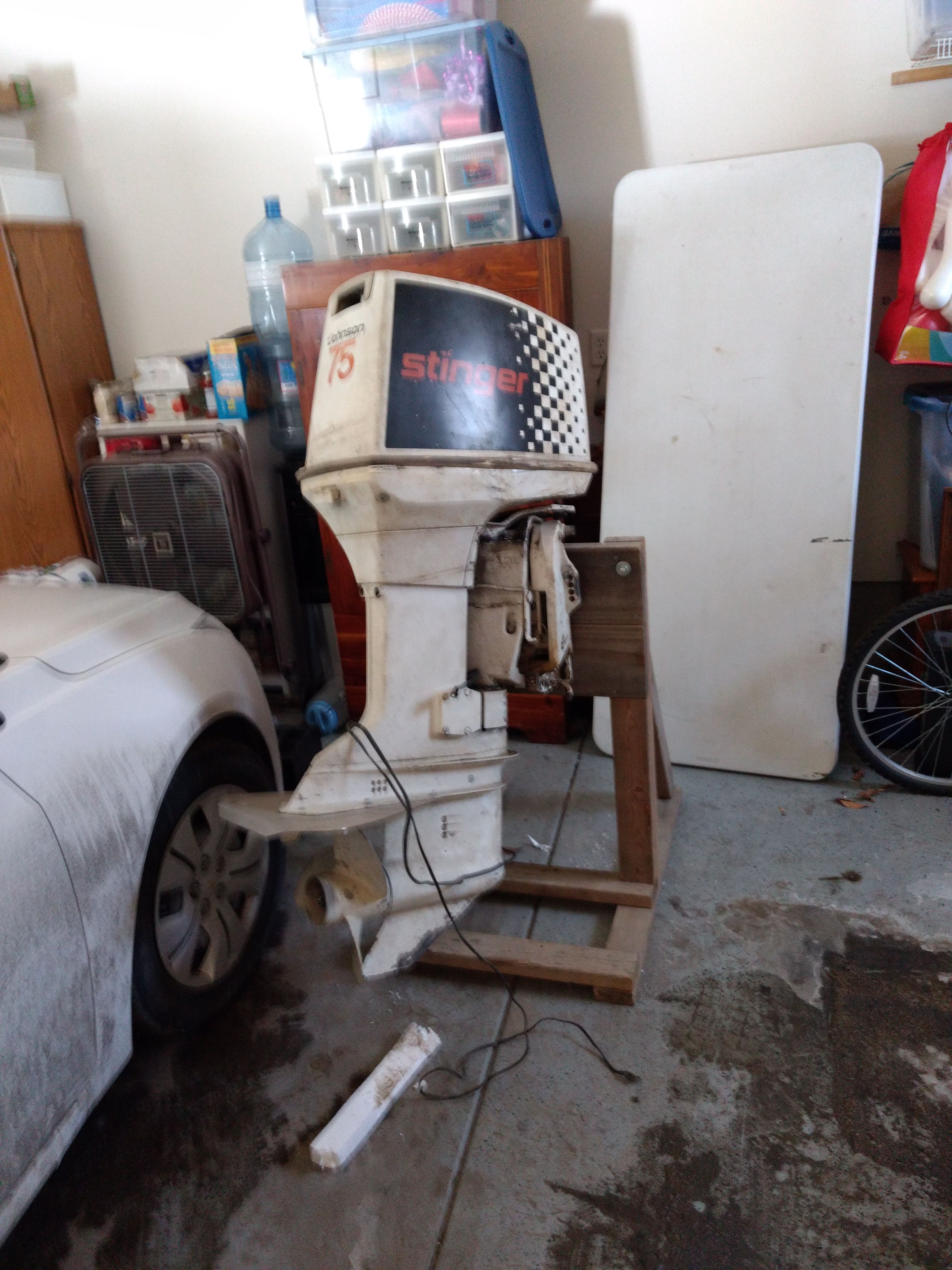 Johnson stinger 75 hp outboard boat motor j75trlc
