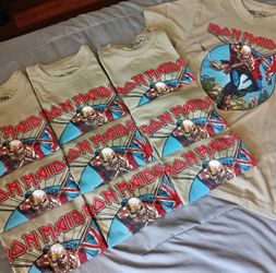Iron maiden print shirt