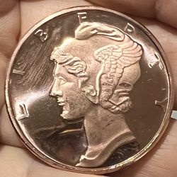 One Ounce AVDP .999 Fine Copper