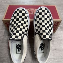 Vans Classic Slip-On Checkerboard Shoes Sz. 7.5 BNIB