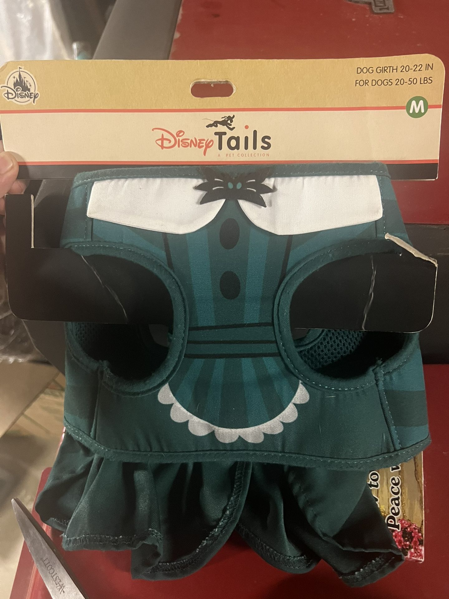 Disney The Haunted Mansion Ghost Host Costume Pet Harness MEDIUM