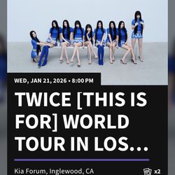 TWICE - Concert Tickets Wed January 21st