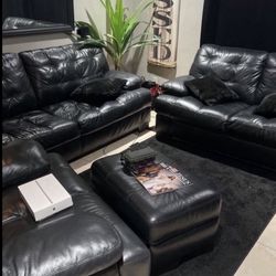 Leather Couch Set