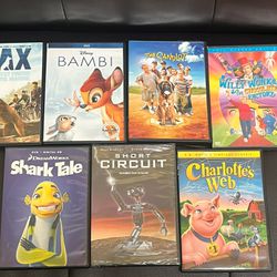 DVD Lot Of 7 Kids Children’s Movies Daycare Disney