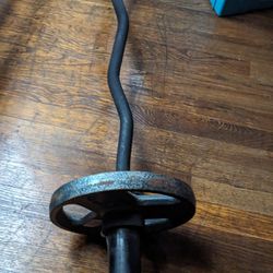 Curl barbell with Weights 