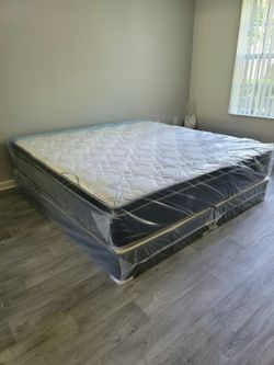 New KING PILLOW TOP MATTRESS and BOX SPRING 3PC