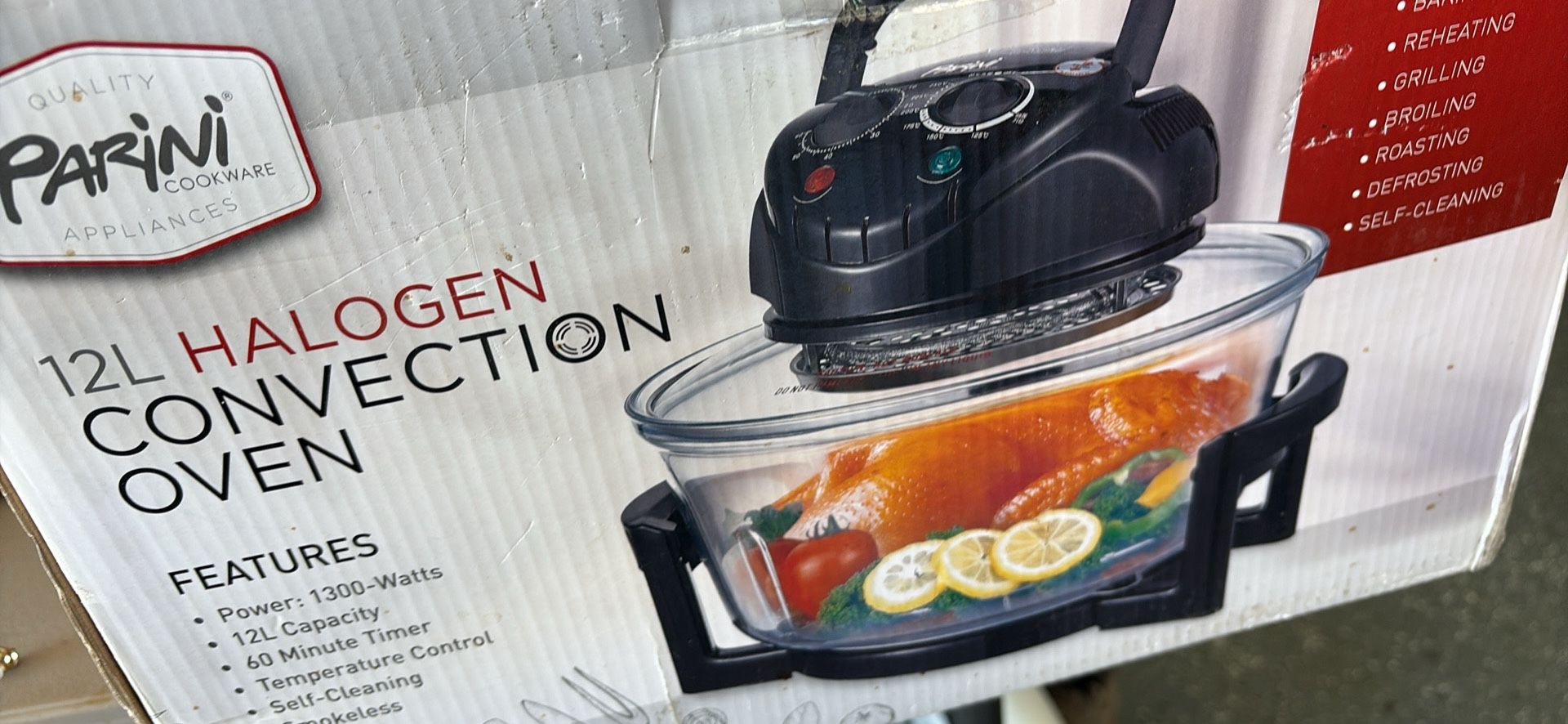 New halogen convection oven