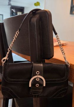 Black coach purse vintage 2000s y2k