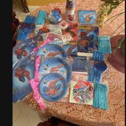 378 Pcs Spider Men Birthday Decor 