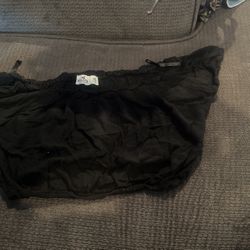 Hollister XS Girls Crop Top Shirt Black