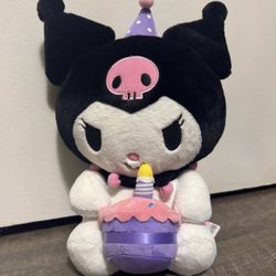 Kuromi Birthday Cake Plush Sanrio