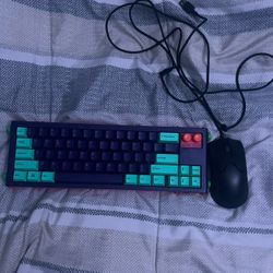 Shurikey Gear Wireless Mechanical Keyboard & Razer Huntsman Wired Mouse  
