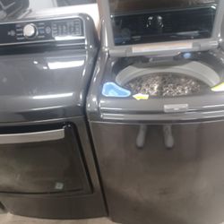 Samsung deep clean steamer dryer store return works.Good guaranteed to work.Ninety day warrant you have price affix and sell washers and dryers
