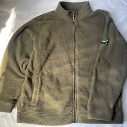 Orvis Men’s XL Olive Green Full Zip Fleece Jacket Outdoor Classic Collection