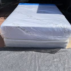 Queen Memory Foam Mattress And Box Spring Only