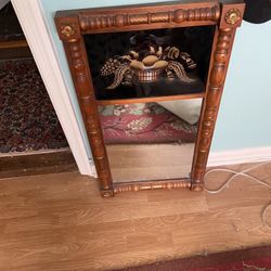 Antique Beautiful Ethan Allen Stencilled Hitchcock Mirror