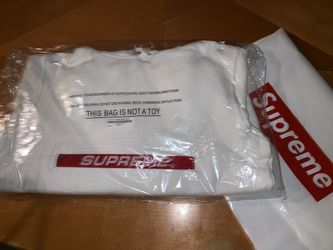 Supreme Hoodie White Size M