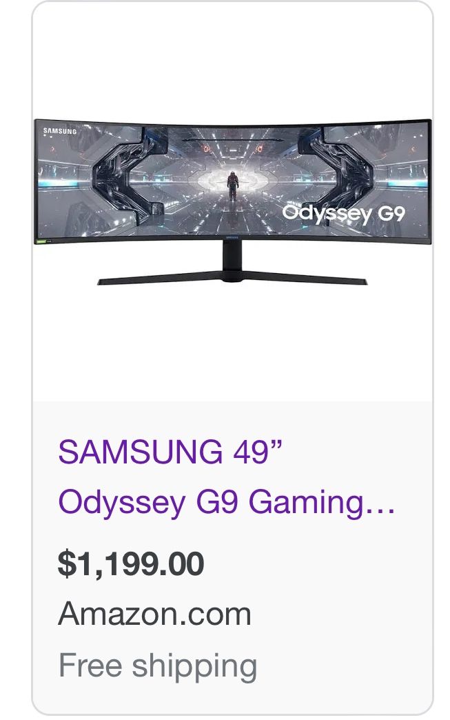 Samsung Odyssey G9 49”