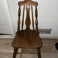 Antique Petite Wood Chair Cherry Finish