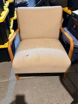 Modern Wood Frame Upholstered Accent Chair