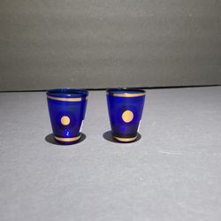 Bohemian Blue Shot Glasses