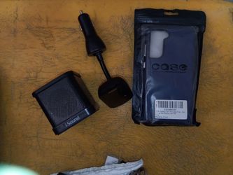 I sound glow Portable speaker + roave car Bluetooth transmitter+ phone cases
