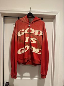 God is Good Hoodie by 2CStudious (Orange)