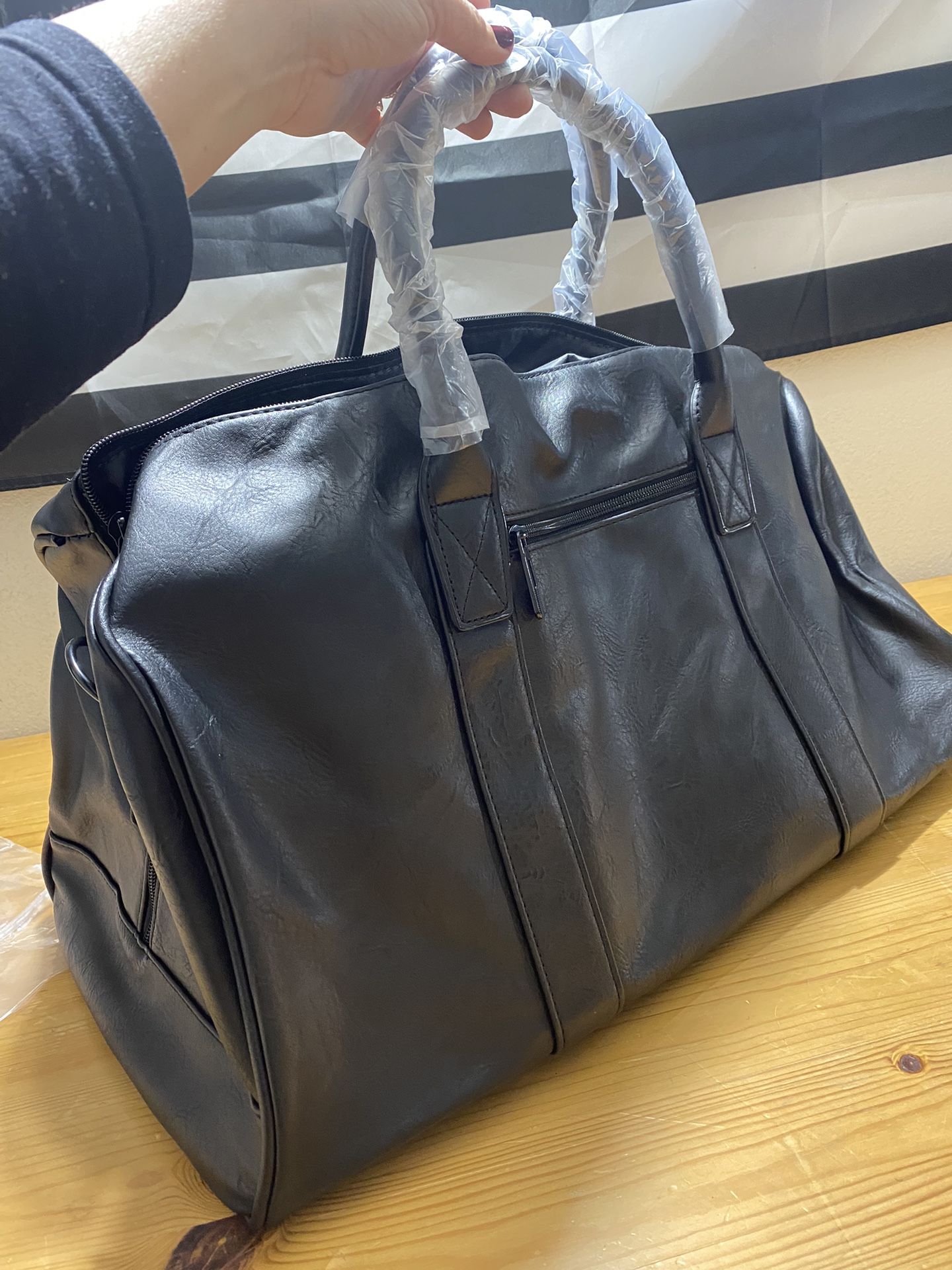 Leather Duffle Bag NEW