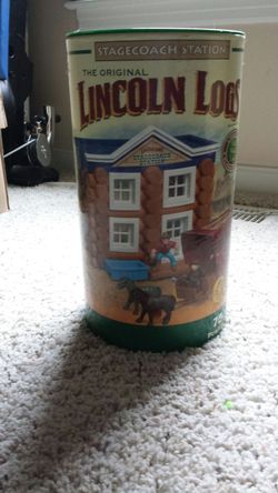 Plastic Lincoln log toy