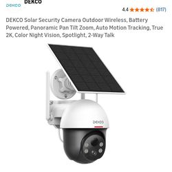 NEW DEKCO SOLAR SECURITY CAMERA WIRELESS