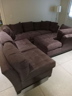 Purple sectional sofa set