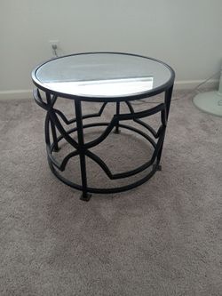 End Table with Mirror Top