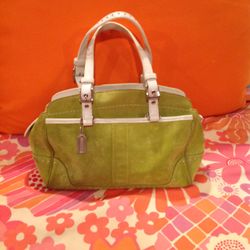 Suede COACH Handbag