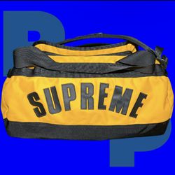 Supreme TNF Arc Logo Small Base Camp Duffle Bag