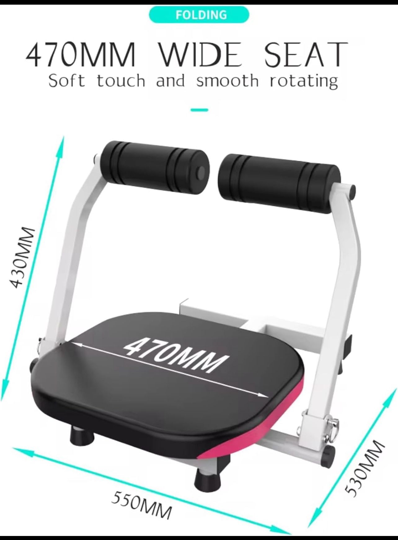 Ultimate 360 Degrees Rotating Ab Crunch Machine and Total Gym Equipment: Full Body Workout Machine