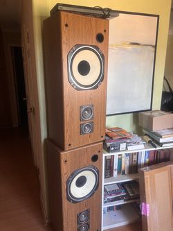 Vintage Floor Standing Tower Speakers