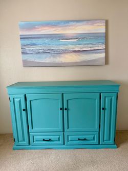 Modern Restoration Multipurpose Media Center Storage Center Entertainment Center Cabinet