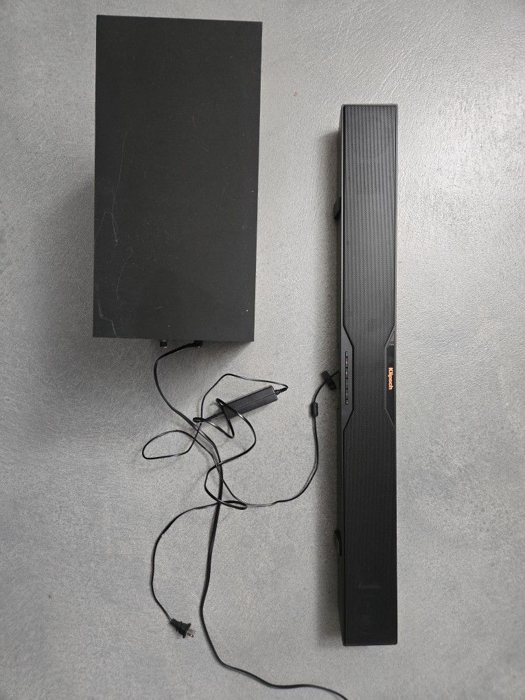 Klipsch Sound Bar And Subwoofer