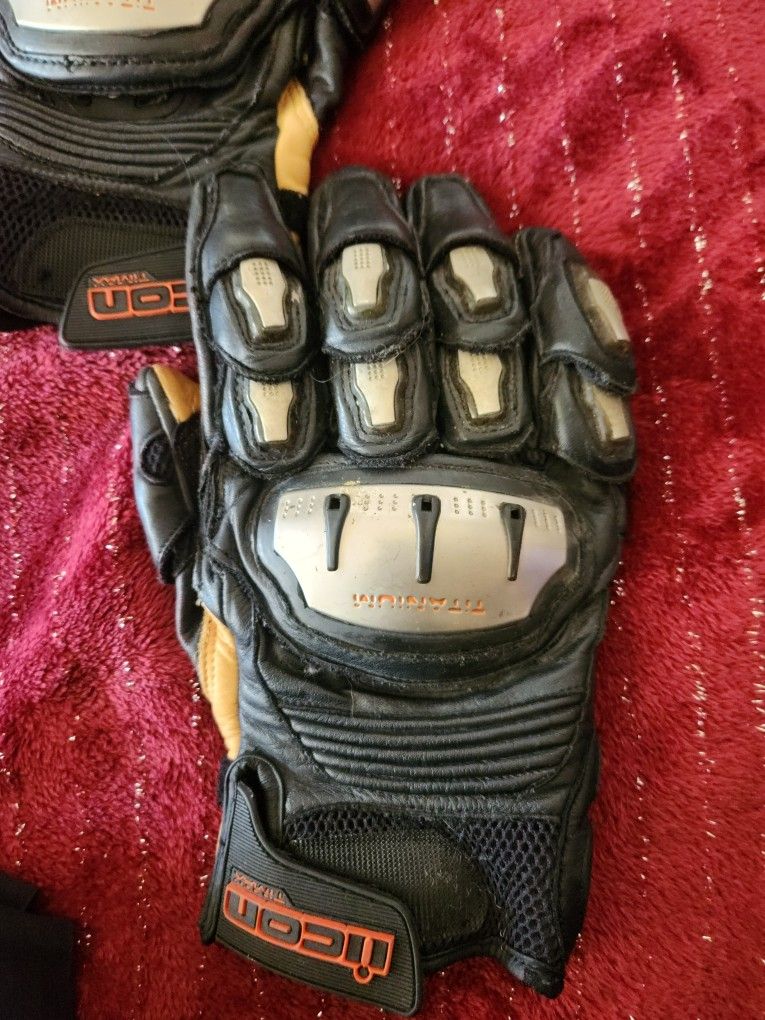 Icon Titanium TiMax TXR Riding Gloves - XXL