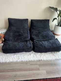 2 Comfy Beanbags / Floor Sofas 