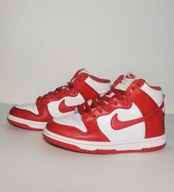 Kids Nike Dunk High Championship White Red (White Tongue Tag) (GS) DB2179-106 Size 5.5Y